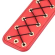 Műbőr paskoló állítható pánttal és keresztmintás felülettel 44 cm - Rebellion Reign Rope Paddle