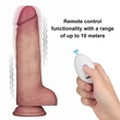Vibráló csúszóbőrű Pro II szilikon pénisz 21,5 cm