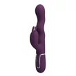Csiklóizgatós szilikon vibrátor hullámzó funkcióval Pretty Love Laursen Purple II