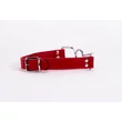 Fém szájterpesz piros szíjjal - Calf softy leather top and lamb leather padding with steel mouth piece