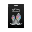 Szilikon plug üveg gömbbel szettben Cosmic Glams - 2pc kit - rainbow