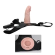 Felcsatolható vibráló pénisz Hollow strap-on 