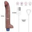 Ultrarealisztikus tölthető vibrátor 27 cm real softee rechargeable silicone vibrating dildo 