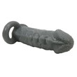 Rücskös fekete éniszhosszabbító heregyűrűvel Pretty Love Realistic Penis Sleeve Black I