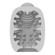 Vibrátoros maszturbátor tojás VIBEGGS - Naughty Nubs - Vibrating Masturbation Sleeve - White