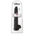 Valósághű dildó 35 cm-es cock with balls 14 fekete