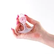 Kis méretű szilikon plug rózsaszín üveg gömbbel Cosmic Glams - small - pink
