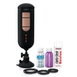 Forgó és szorító vibrációs masztubátor Vibrating Mega Milker Light/Black