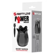 Masszírozó vibrátorra helyezhetó rózsa alakú fej Pretty Love Secret Garden Black