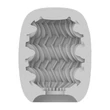 Vibrátoros maszturbátor tojás VIBEGGS - Ribs Delight - Vibrating Masturbation Sleeve - White