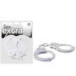 Fehér fém bilincs Sex extra - metal cuffs white