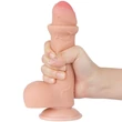 Ultrarealisztikus előbőrös dildó 18 cm sliding skin dual layer dong flesh 7"
