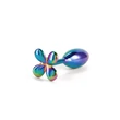 Színes fém anál plug Rear Assets - Clover - Multicolor