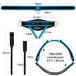 Felköthető dildó Ingen 10'' enhanced set l/xl/2xl (black)