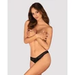 Nyitott fekete tanga Latinesa crotchless thong  m/l