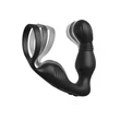 Vibrációs prosztataizgató péniszgyűrűvel Ass-gasm pro p-spot milker black