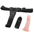 Felcsatolható vibráló pénisz Hollow strap-on 