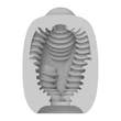 Vibrátoros maszturbátor tojás VIBEGGS - Twisty Tongues - Vibrating Masturbation Sleeve - White