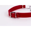 Fém szájterpesz piros szíjjal - Calf softy leather top and lamb leather padding with steel mouth piece