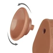 Két rétegű csúszóbőrös, herés barna dildó 20 cm - Sliding Skin Dual Layer Dong Brown 8.5
