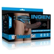 Felköthető dildó Ingen 10'' enhanced set l/xl/2xl (black)