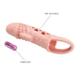 Péniszhosszabbító rezgéssel testszínű, Pretty love penis sleeve cecilia