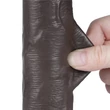 Letapasztható 8'' sliding skin dual layer dildó fekete ii