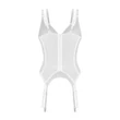 Fűző harisnyatartóval Arrowel white corset s/m