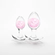 Szilikon plug üveg gömbbel szettben Cosmic Glams - 2pc Kit - Pink