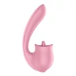 Csikló és G pont stimulátor Tongue genius - pink