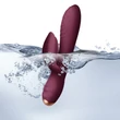 Csiklókaros szilikon vibrátor Climaximum - Spirit Burgundy