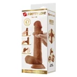 Letapasztható, realisztikus barna dildó Pretty Love Tallen Brown