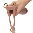 Realisztikus, ürges dildó felcsatolható hámmal 21,4cm - Ingen 9'' Enhanced Set XS/S/M (Flesh)