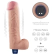 Tölthetős realisztikus vibrátor 27 cm - 10.5" Real Softee Rechargeable Vibrating Dildo (Flesh)