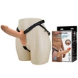 Felcsatolható, üreges, realisztikus dildó Pretty Love Landon Harness Briefs Flesh 16,7 cm