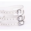 Bőr nyakörv fehér - Collar made in calf softy leather