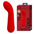 G-pont vibrátor és csiklóizgató Pretty Love Faun Red