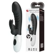 Nyuszi vibrátor szilikon Pretty Love Naugthy Bunny Black