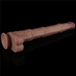 Realisztikus hajlítható dildó 16'' dual layered bendable silicone cock xxl(flesh)