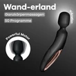 Nagy masszírozó vibrátor Wand-erland (Black/Rosegold)