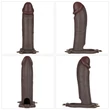 Felköthető dildó Ingen 10'' enhanced set l/xl/2xl (black)