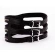 Bőr nyakörv fekete - Collar made in calf softy leather