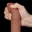 Barna csúszóbőrős dildó 7.5'' Sliding Skin Dual Layer Dong Brown