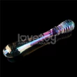 Twilight gleam glass dildo- twin pleasures