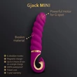 Bordázott g-pont vibrátor - Gjack mini sweet raspberry 19 cm