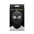 Fekete, nyitott szemű fejmaszk Fetish & Fashion - Eyes Hood - Black
