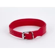 Nyakörv piros - Patent leather with lamb leather