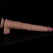 Realisztikus hajlítható dildó 16'' dual layered bendable silicone cock xxl(flesh)