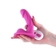 Távirányítós, ívelt szilikon dildó 12,5 cm - Colours Curve Vibrating 5" Dildo Pink