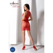 Piros átlátszó miniruha Bs097 red 